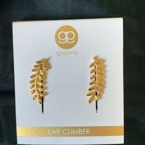 New!! Gorjana ear climbers - gold leaf